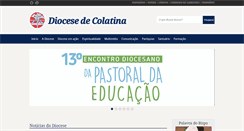 Desktop Screenshot of diocesedecolatina.org.br
