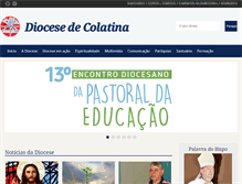 Tablet Screenshot of diocesedecolatina.org.br